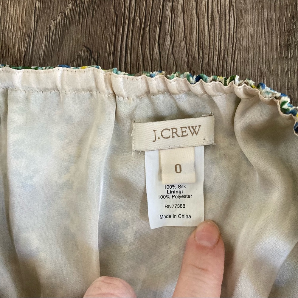 J. Crew Silk Candace Dress in Teaberry Floral - Picture 6 of 9